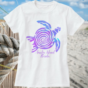 Amelia Island Florida Zee Turtle T-Shirt