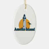 Amelia Island - Lighthouse Design. Keramisch Ornament (Rechts)