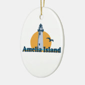 Amelia Island - Lighthouse Design. Keramisch Ornament (Links)