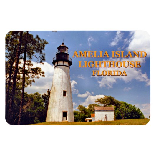 Amelia Island Lighthouse, Florida Flexi Magnet Magneet (Horizontaal)