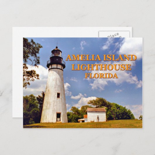 Amelia Island Lighthouse, Floride Carte postale (Devant / Derrière)