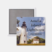 Amelia Island Lighthouse, Floride Magnet (Recto/Verso)
