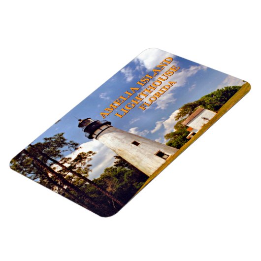 Amelia Island Lighthouse, Floride Magnet Flexi (Côté Gauche)