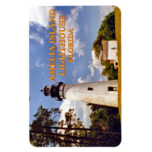 Amelia Island Lighthouse, Floride Magnet Flexi (Vertical)