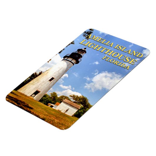 Amelia Island Lighthouse, Floride Magnet Flexi (Côté Gauche)