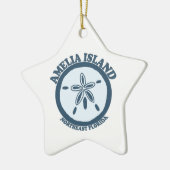 Amelia Island - Sand Dollar. Keramisch Ornament (Links)