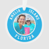 Amelia Island Vakantie Souvenirs Ornament (voorkant)
