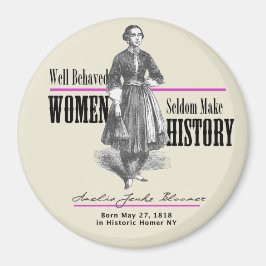 Amelia Jenks Bloomer Magneet