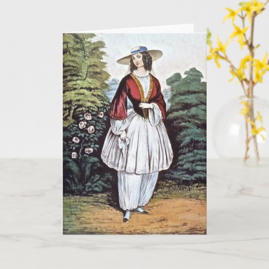 Amelia Jenks Bloomer Salutation et cartes de notes (Fleur jaune)