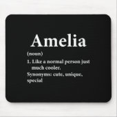 Amelia Name Definition Funny D  Muismat (Voorkant)
