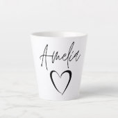 Amelia Name Mok, Custom Name Coffee Mok (Voorkant)