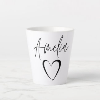 Amelia Name Mok, Custom Name Coffee Mok