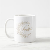 Amelia Personalised Name Mug - Elegant Celestial  (Gauche)