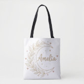 Amelia Personalized Tote Bag - Elegant Celestial  (Devant)