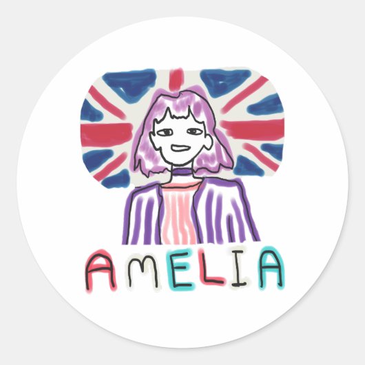 Amelia Prevent Pathways Ronde Sticker (Voorkant)