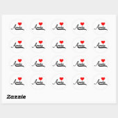 Amelia Ronde Sticker (Vel)