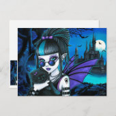Amelia Vampire Twixt Werekitty Castle Briefkaart (Voorkant / Achterkant)