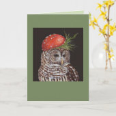 Amelie la carte de hibou (Fleur jaune)