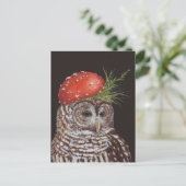 amelie la carte postale de hibou barred (Debout devant)