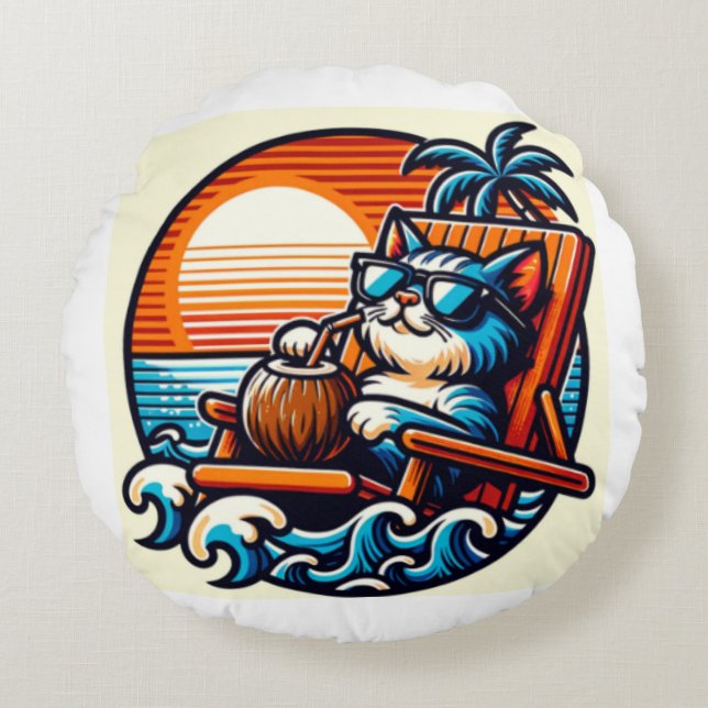 Améliorez votre espace grâce à ce Coussin de chat  (Devant)