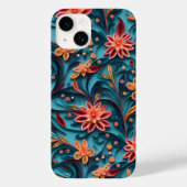 Amely There Naadloze bloemenpapier patroon Case-Mate iPhone Case (Achterkant)