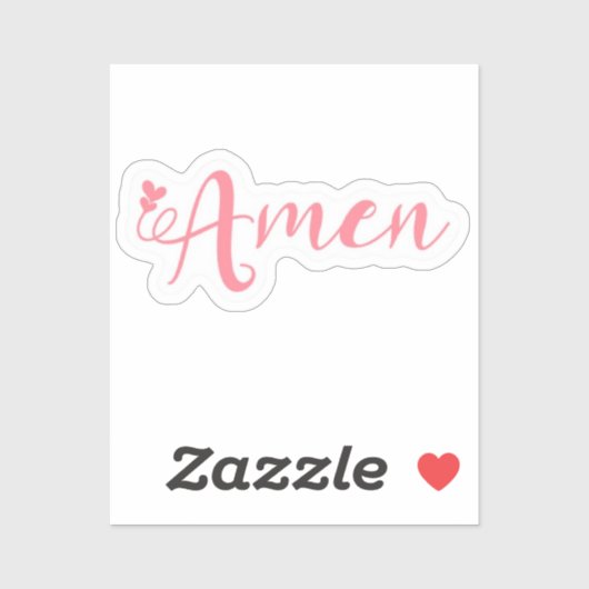 Amen Christian Sticker (Feuille)