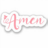 Amen Christian Sticker (Recto)