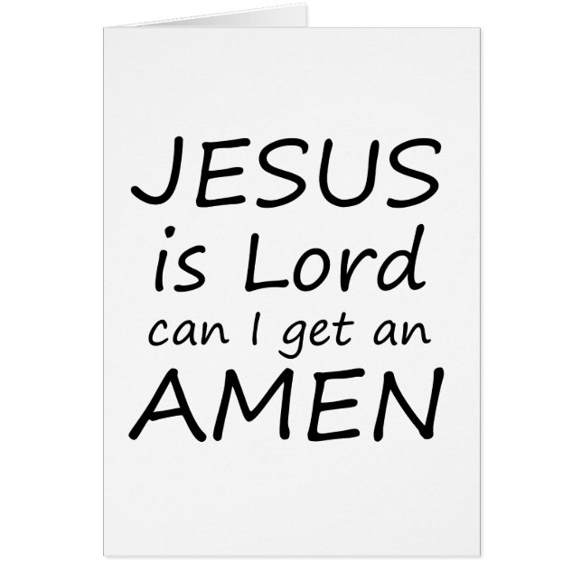 Amen Jesus Card (Voorkant)