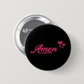 Amen Ronde Button 5,7 Cm (Voorkant /achterkant)