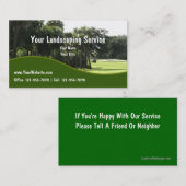 Aménagement des cartes de visite (Devant / Derrière)