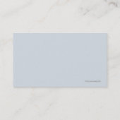 Aménagement des cartes de visite (Dos)