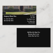 Aménagement des cartes de visite (Devant / Derrière)