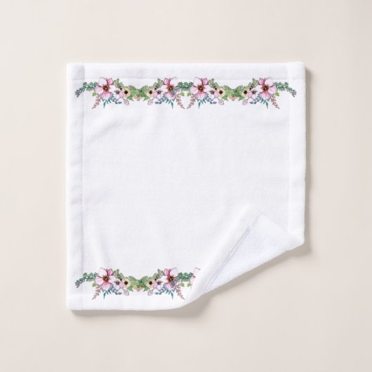 Aménagement des fleurs (Gant de toilette)