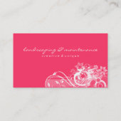 Aménagement du blanc de corail de carte de visite (Dos)