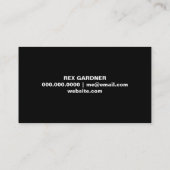 Aménagement du carte de visite (Dos)