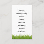 Aménagement du carte de visite (Dos)