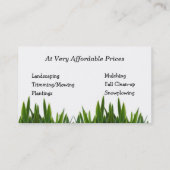 Aménagement du carte de visite (Dos)