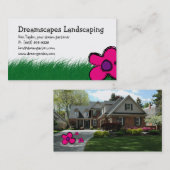 Aménagement du carte de visite 2 d'herbe sauvage (Devant / Derrière)