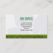 Aménagement du carte de visite professionnel (Dos)