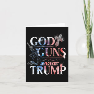 Amendement T Shirt Trump 45 God Pistolen en Trump Kaart