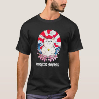 Ameowzing Meowrning Kattenmoeder Mooie Kattenvader T-shirt