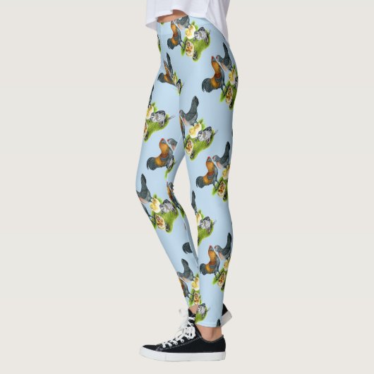 Ameraucana Chicken Family Leggings (Links)