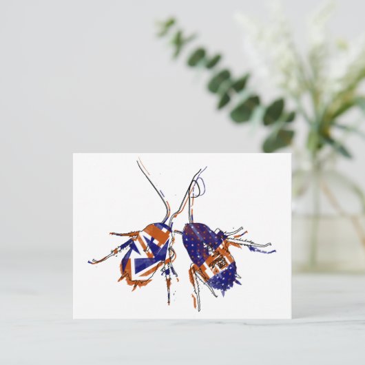 Ameri-Brit Cockroaches Briefkaart (Staand voorkant)
