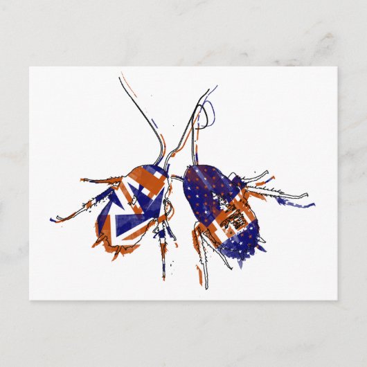 Ameri-Brit Cockroaches Briefkaart (Voorkant)