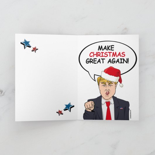 Ameri-Kerstmis - Maak Kerstmis weer geweldig Feestdagen Kaart (Binnen)