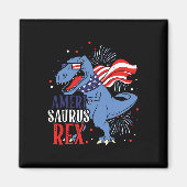 Ameri Saurus Rex 4 juli dinosaurus onafhankelijkhe Magneet (Voorkant)