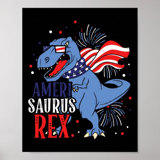 Ameri Saurus Rex op 4 juli: onafhankelijkheid van Poster (Voorkant)