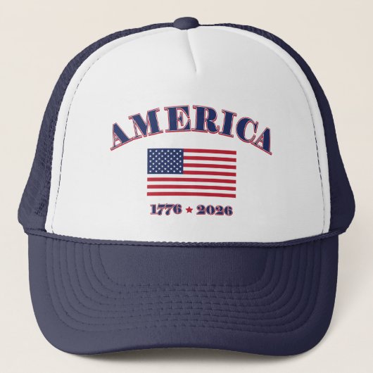 America 1776 / 2026 trucker pet (Voorkant)