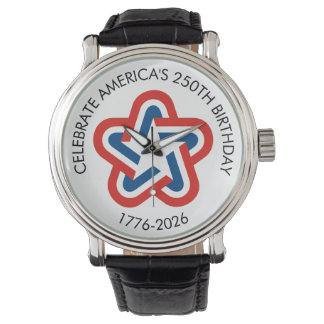 America 250 - 1776-2026 Star Design Horloge