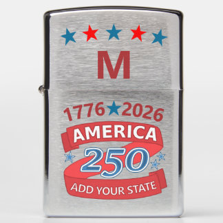 America 250 Add State 1776 2026 Patriotic Monogram